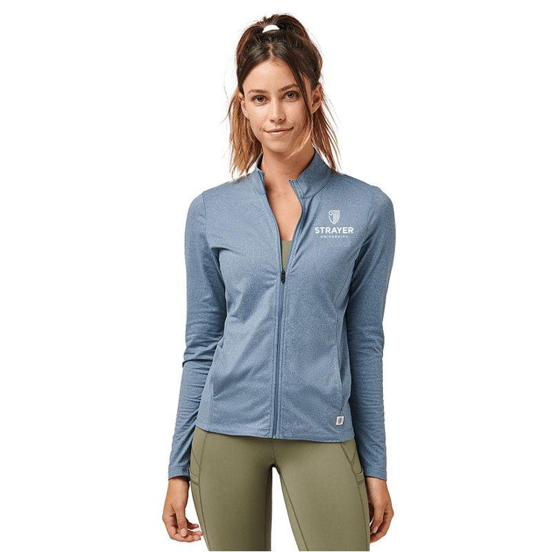 Women's Greatness Wins Core Tech Full Zip - Superior Blue Heather