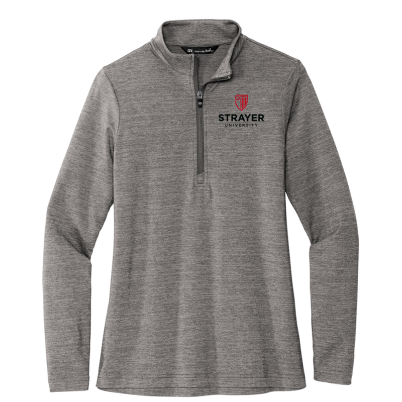 Travis Mathew Ladies Crestview 1/4-Zip - Grey Heather